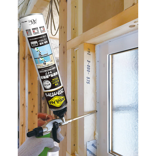 ABC Simple Foaming Urethane Foam One-liquid Gun Type Elastic Urethane Foam Insul Pack Insul Elastic Foam 750ml Foam Color: White ELASF 1 Bottle