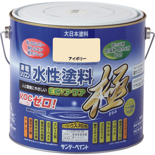 サンデーペイント　水性ＥＣＯアクア　茶色　３Ｌ　274499　1 個