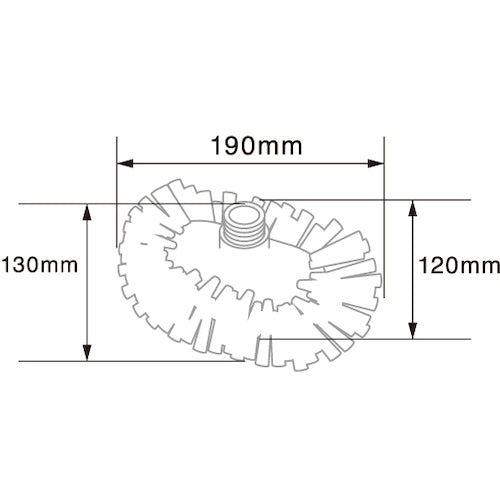 ＢＵＲＲＴＥＣ　バーキュートプラス　タンクブラシ　ヘッド　白　ＢＣＰ−ＴＢＷ　69150261　1 本