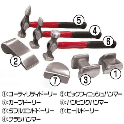 Astro Products Sheet Metal Hammer 7-Piece Set 2008000006785 1 S