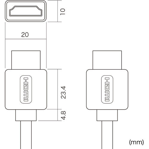 SANWA Ethernet compatible high speed HDMI cable (black, 2m) KM-HD20-20DBK 1 piece