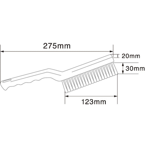 ＢＵＲＲＴＥＣ　バーキュートプラス　メンテナンスブラシ　黄　ＢＣＰ−ＭＢＹ　ＨＡＣＣＡＰ対応　２７５×２０×厚さ３０ｍｍ　69501534　1 本