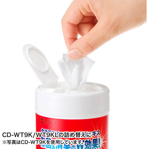 SANWA OA 젖은 티슈(제균용) CD-WT9KP 1 S