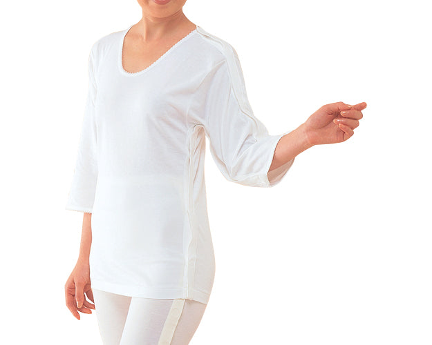 Side opening 3/4 sleeves Left opening / MU-12 M 1 piece