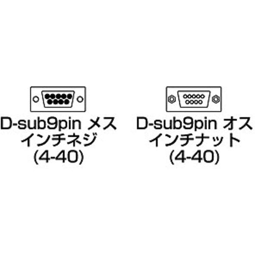 SANWA RS-232C 연장 케이블(2m) KRS-443FM2K 1개