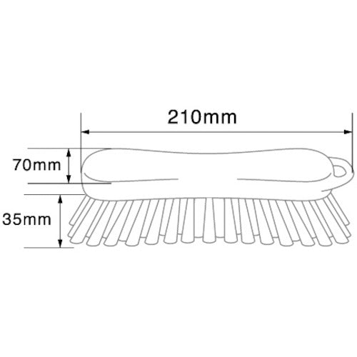 BURRTEC Barcute Plus Hand Scrub Brush, Green, BCP-SBG, HACCP Compliant, 69150635, 1 pc