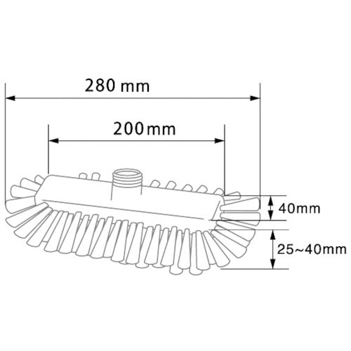 ＢＵＲＲＴＥＣ　バーキュートプラス　ワイドデッキブラシ　ヘッド　白　ＢＣＰ−ＷＤＷ　69401541　1 本