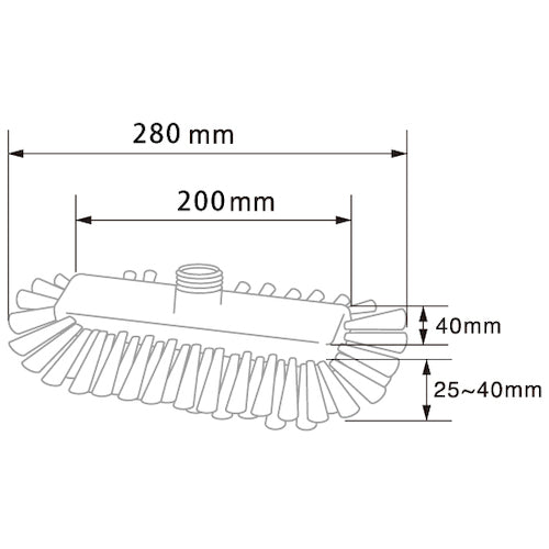 ＢＵＲＲＴＥＣ　バーキュートプラス　ワイドデッキブラシ　ヘッド　白　ＢＣＰ−ＷＤＷ　69401541　1 本