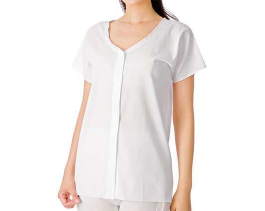 원터치 속옷 앞 열림 반소매 여성용 / CH-3 LL 화이트 1장