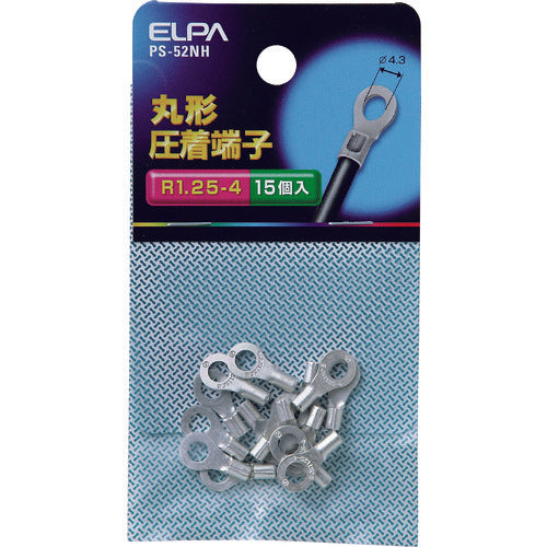 ＥＬＰＡ　丸形圧着端子　Ｒ１．２５−４　PS-52NH　1 袋