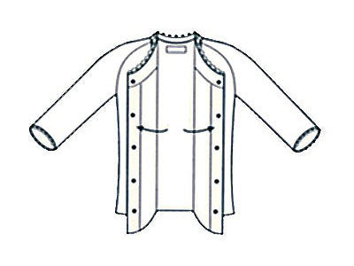 ワンタッチ肌着　婦人用　前開き7分袖 / No.50　S　オフホワイト　1 枚