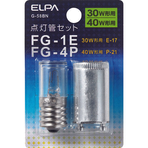 ＥＬＰＡ　点灯管ＦＧ−１Ｅ・４Ｐ　G-58BN　1 PK