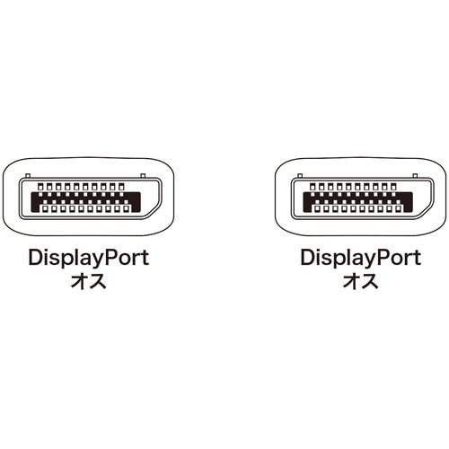 ＳＡＮＷＡ　ＤｉｓｐｌａｙＰｏｒｔケーブル１．５ｍ　KC-DP15K　1 本