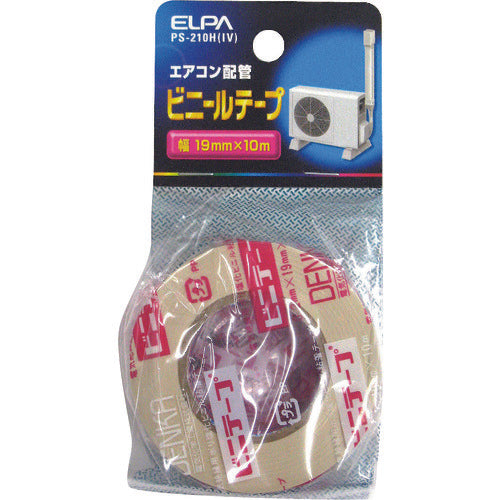 ＥＬＰＡ　ビニールテープ　エアコン補修　１０Ｍ　アイボリー　PS-210H(IV)　1 個