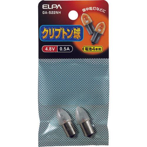 ＥＬＰＡ　クリプトン球４．８Ｖ　０．５Ａ　GA-522NH　1 個