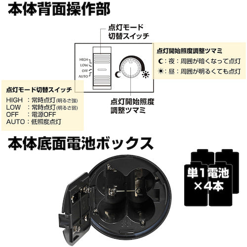 ＥＬＰＡ　もてなしライト・据置（大）　HLH-1202(DB)　1 個
