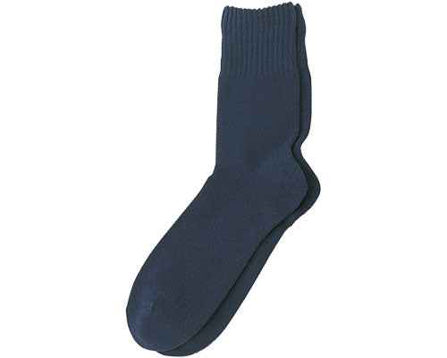 Elasticless socks for men, for autumn and winter (wool blend) / 5111H Navy 1 pair