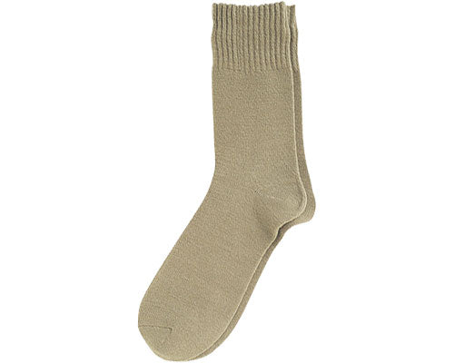 Rubberless socks for men, for autumn and winter (wool blend) / 5111H Sand 1 pair
