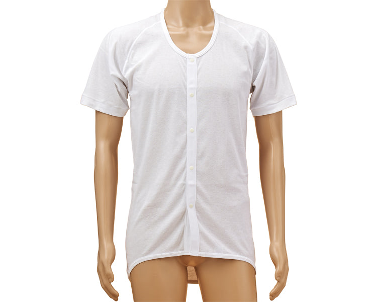 紳士・婦人共用　前開き5分袖　ワンタッチホック / SV-1600　L　1 枚