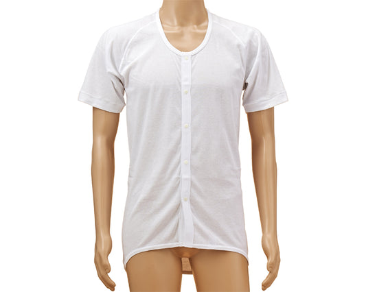 紳士・婦人共用　前開き5分袖　ワンタッチホック / SV-1600　L　1 枚