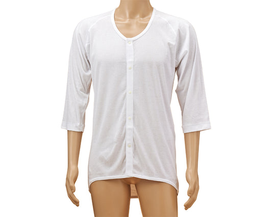 紳士・婦人共用　前開き7分袖　ワンタッチホック / SV-1700　L　1 枚