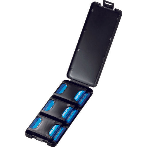 SANWA SD 카드 케이스(6장 수납・블랙) FC-MMC23SDBK 1개
