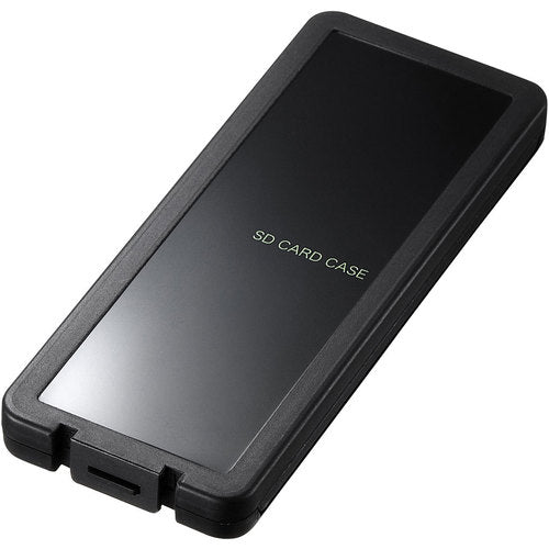 SANWA SD 카드 케이스(6장 수납・블랙) FC-MMC23SDBK 1개