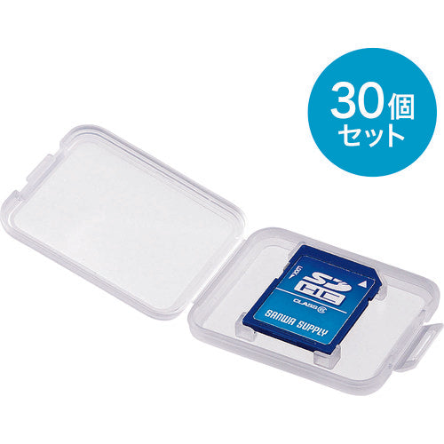SANWA 메모리 카드 클리어 케이스(SD용・30개 세트) FC-MMC10SD-30 1 S