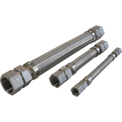 Tofle FTAP Welded Flexible Pipe with Cap Nut, Stainless Steel, Female x Female, 10AX300L, FTAP-7010-300-FF, 1 Piece