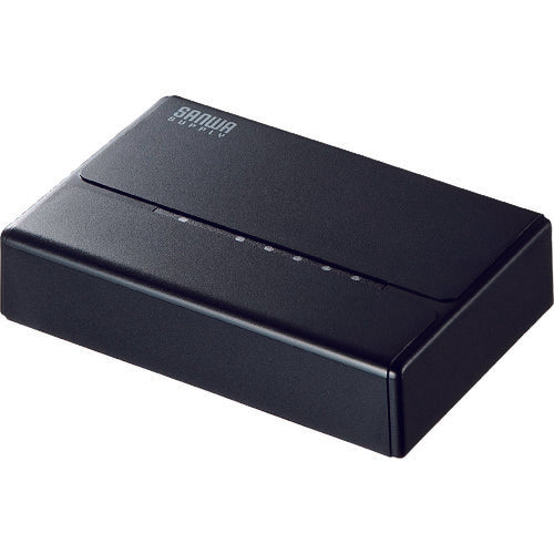 ＳＡＮＷＡ　スイッチングハブ（５ポート・マグネット付き）　LAN-SWHP501BK　1 個