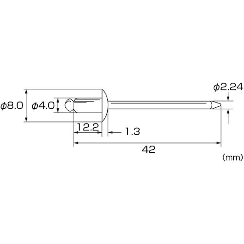 EBI Blind Rivet (Aluminum/Steel) 5-5 (50 pcs) Eco Pack NSA55MP 1 PK
