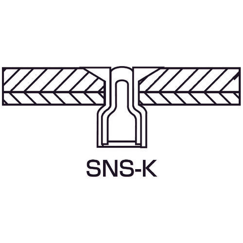 새우 고강도 블라인드 리벳 S볼트(접시 머리) Φ6.4/판 두께 12.0mm(15개입) SNS64120KP 1 PK