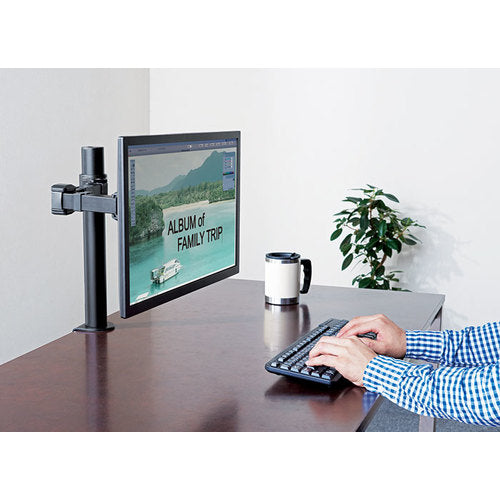 ＫＩＮＧ　ＪＩＭ　モニターアーム　黒　（１面４軸タイプ）　メカニカル方式　ＶＥＳＡ規格　クランプ式　ARM120-BK　1 台