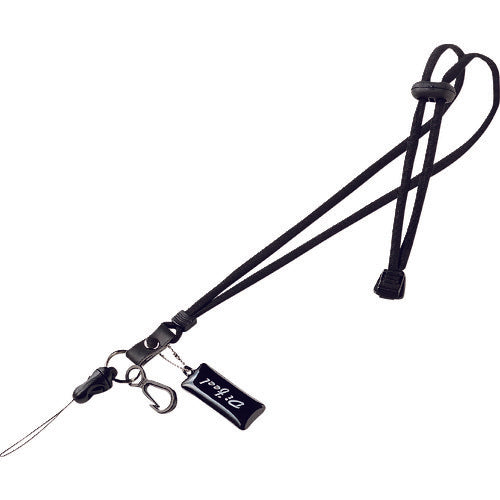 SANWA Neck Strap (Round Cord, Black) DG-ST8BK 1 pc