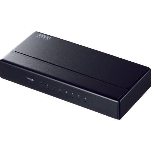 SANWA 기가비트 대응 스위칭 허브(8포트·마그넷 첨부) LAN-GIGAP801BK 1개