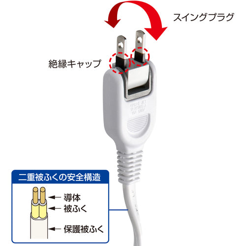 SANWA AC adapter dedicated power extension cord TAP-EX4WN 1 piece