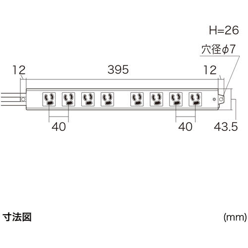 ＳＡＮＷＡ　抜け止めタップ　TAP-MG3811N　1 本