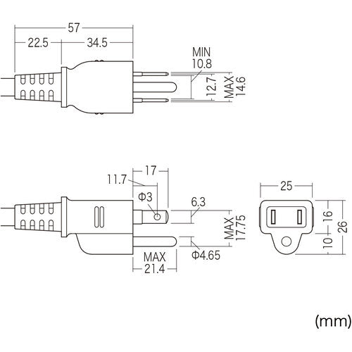 ＳＡＮＷＡ　抜け止めタップ　TAP-MG3811N　1 本