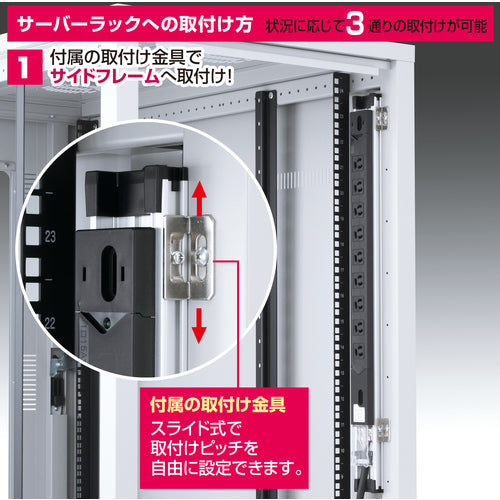 ＳＡＮＷＡ　１９インチサーバーラック用コンセント（１５Ａ）　TAP-SV1512　1 本