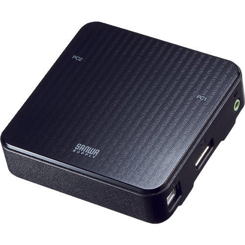 ＳＡＮＷＡ　ＤｉｓｐｌａｙＰｏｒｔ対応手元スイッチ付きパソコン自動切替器（２：１）　SW-KVM2WDPU　1 個