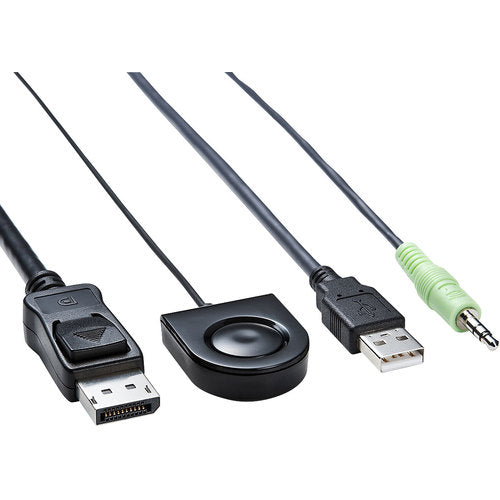 ＳＡＮＷＡ　ＤｉｓｐｌａｙＰｏｒｔ対応手元スイッチ付きパソコン自動切替器（２：１）　SW-KVM2WDPU　1 個