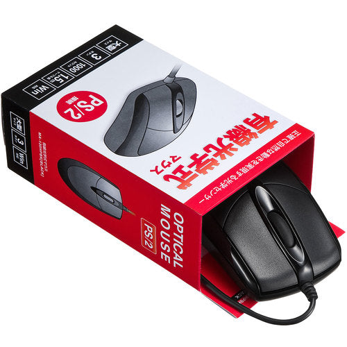 ＳＡＮＷＡ　ＰＳ／２有線光学式マウス　MA-130HPBK　1 個