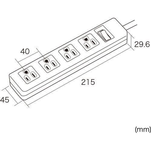 SANWA Power Tap TAP-N3425SWN 1 piece