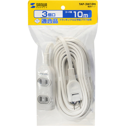 SANWA Power Tap TAP-3W10N 1 piece