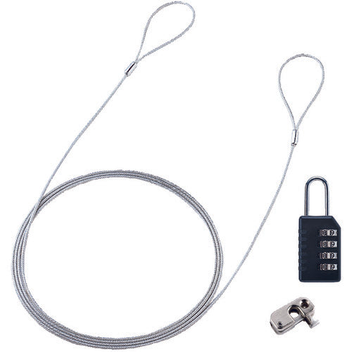 SANWA PC 보안 와이어 락(다이얼 자물쇠 타입) SL-58 1개