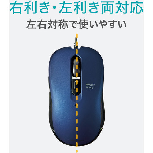 SANWA 유선 블루 LED 마우스 MA-BL114BL 1개