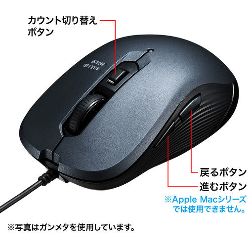 SANWA 유선 블루 LED 마우스 MA-BL114BL 1개