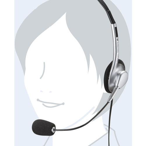 ＳＡＮＷＡ　マルチメディアＰＣヘッドセット　MM-HS515SVN　1 個