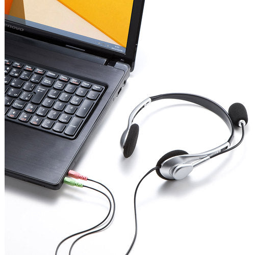 ＳＡＮＷＡ　マルチメディアＰＣヘッドセット　MM-HS515SVN　1 個