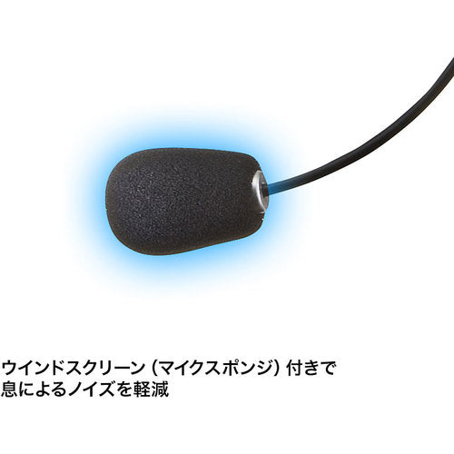 ＳＡＮＷＡ　マルチメディアＰＣヘッドセット　MM-HS515SVN　1 個
